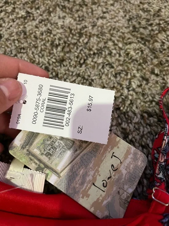 love J Red Floral Off-Shoulder Mini Dress - Picture 4 of 5